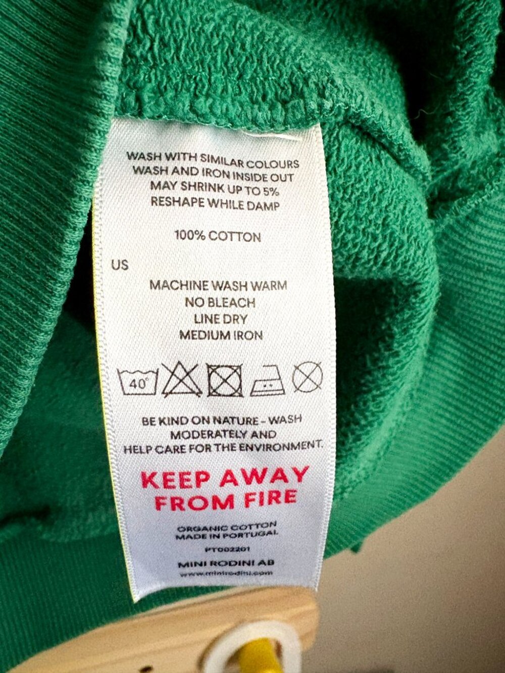 Mini Rodini Organic Cotton "Blah Blah Blah" Crewneck Sweatshirt - Picture 3 of 4